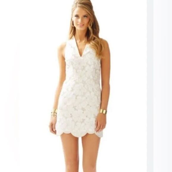 LILLY PULITZER ESTELLA SHIFT METALLIC DRESS SIZE 2 - Picture 1 of 7